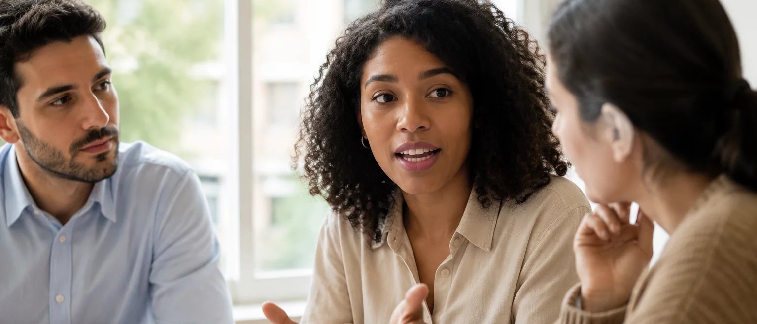 Mesa vista de cima, com o esquema de um raciocínio rabiscado à mão numa folha solta